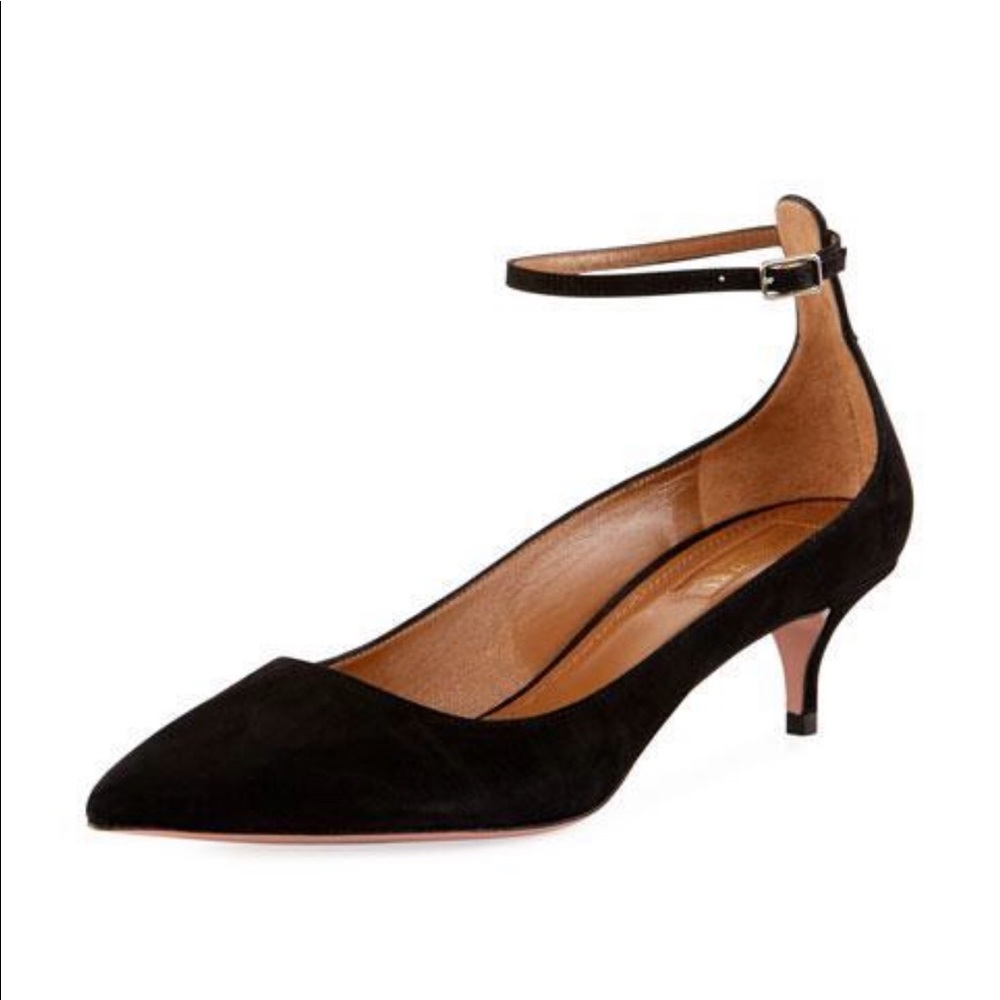 Aquazzura Kisha $695 retail 45mm ankle strap pump